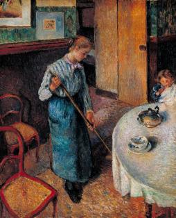 The Little Country Maid 1882 by Camille Pissarro 1830-1903